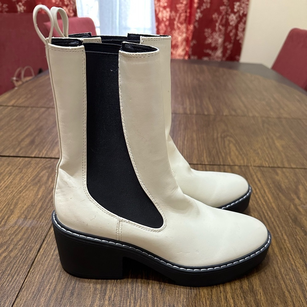 Nine West Doleas 3 Cream Women's Boots, Size 8.5‎ - Picture 6 of 10